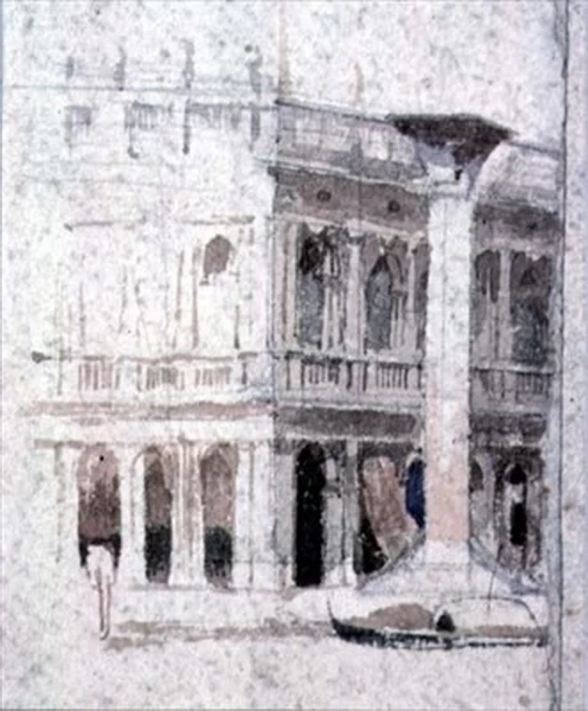 Alfred Émile Stevens - 183, Un edificio a Venezia, vicino a San Marco, Victoria & Albert Museum, London